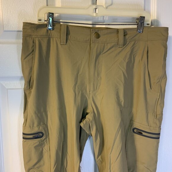 LL Bean Men's Cresta Hiking Pants Size 35 x 29 Water Resistant Nylon Stretch - Picture 3 of 6